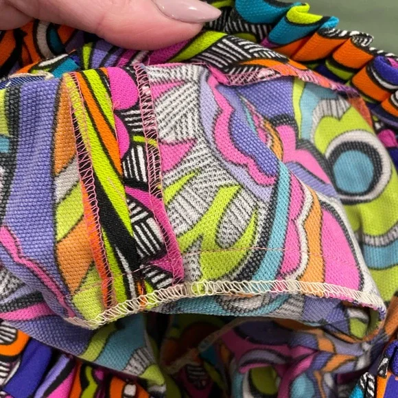 Vintage Oleg Cassini Psychedelic Maxi Dress | Late 1960s–Early 1970s XS - Picture 11 of 13